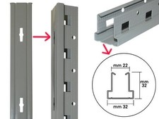 MONTANTI LB1 PER SCAFFALATURE A GANCIO H 200 CM MONTANTE SCAFFALI SCAFFALE