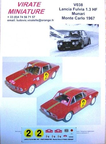 V038 lancia fulvia 1300 - 1300, hf