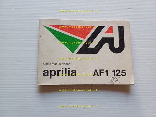 Aprilia af1 125 1987 manuale - 125,