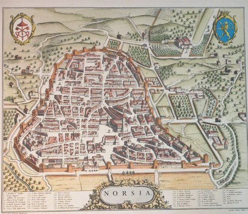 Norcia umbria italia stampa - italia,