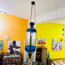 Lanterna etnica in vetro e