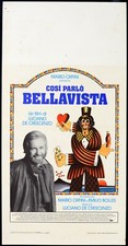 COSI' PARLO' BELLAVISTA Luciano De Crescenzo RARA LOCANDINA ORIGINALE 1984 B