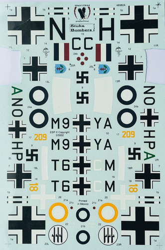 Decalcomanie stuka bombers - stuka,