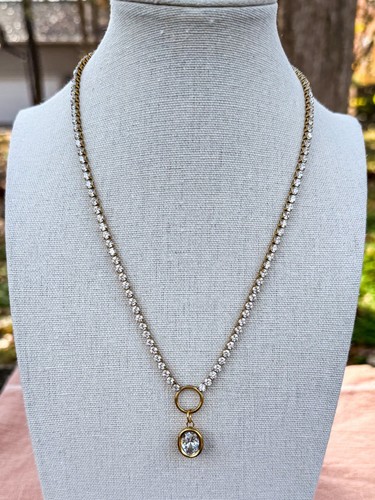 Collana catena tennis acciaio