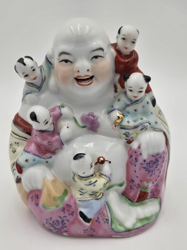 Laughing buddha with - buddha, children