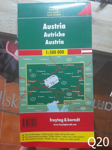 Austria carta stradale mappa - carta,