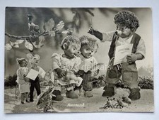 MECKI Original vintage postcard AK Hausmusik film cartolina Steiff
