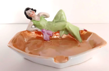 portacenere in ceramica francesce Art Deco anni '20 "bagneuse" manifattura Robj?