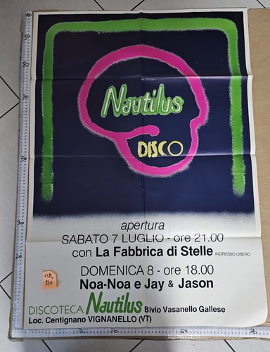 Manifesto discoteca nautilus - discoteca,