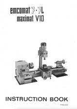 Emcomat 7 7L Maximat V10 Lathe Use and Maintenance manual PDF