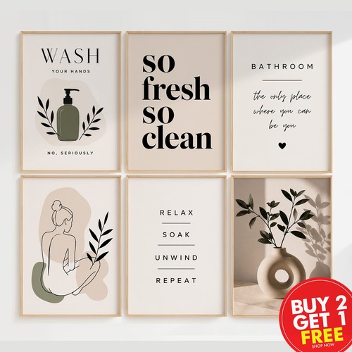Poster bagno arte parete