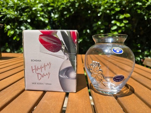 Vaso cristallo bohemia happy - vaso,