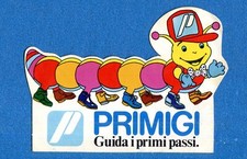 (M11-14) PRIMIGI - Adesivo-Sticker anni '80 (11x8 Cm) NUOVO-NEW