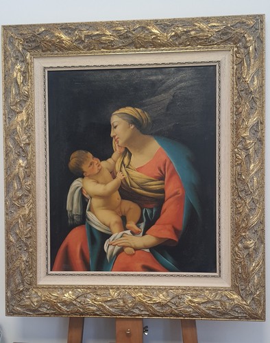 Quadro olio tela madonna - su,