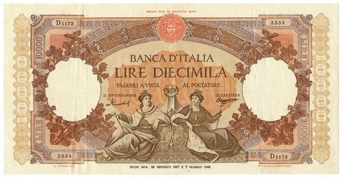 10000 lire capranesi - lire,