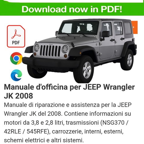 Manuale officina jeep wrangler - manuale,