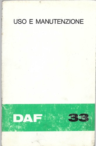Daf uso e manutenzione - uso,