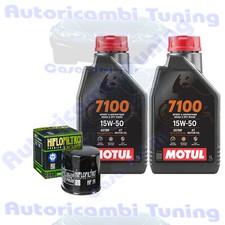 Kit Tagliando Olio Motul 7100 15W50 Per Peugeot Scooter 400 Metropolis 2013>2018