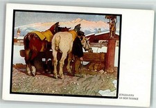 38155479 - insegna. Junghans Winter An der Taenke cavalli n.151 Teubner