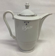 Teiera vintage in porcellana bianca Bavaria 17 cm collezione casalinghi cucina