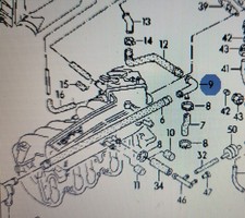 NUOVO bocchettone angolare originale Audi 80 90 Coupè Cabrio B3 B4 Type89 100 C3 100 A6 C4