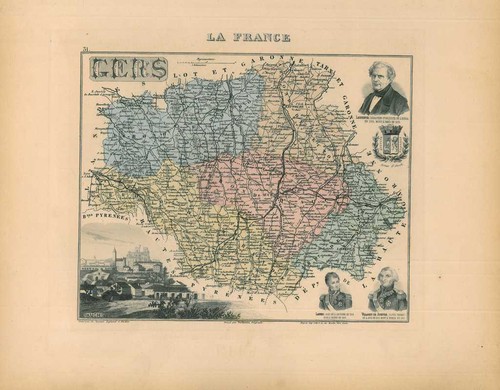 Mappa dell occitania - mappa, dell'occitania