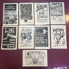 Lotto di 9 libri e stencil vintage in gessato di "Big Daddy" ROTH!!