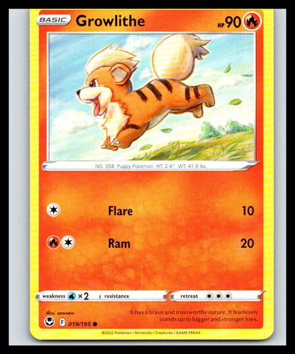 Growlithe common 019 - common, |