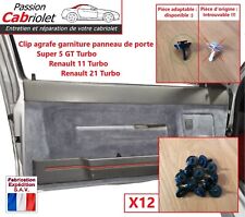 Clip agrafe panneau garniture porte Renault Super 5 GT Turbo R11 et R21 Turbo