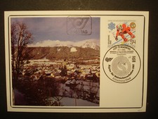 Austria 1982: MK/MN 1695, "CAMPIONATI MONDIALI DI SCI" + prima giornata-st. "27.1.1982" 