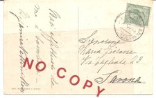 Ambulante ferroviario Roma Firenze Bologna 21.10.1907 Arezzo Monumento G. Monaco