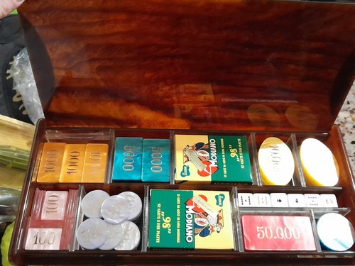 Set carte gioco fiches - set,