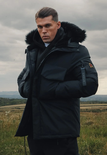 Siksilk parka uomo nero medium - parka,