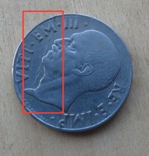 20 CENTESIMI DEL 1941 ANNO XIX REGNO VITT. EMANUELE III° - CON DIFETTO DI CONIO 