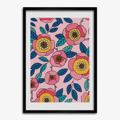 Quadro tulup mdf incorniciato - quadro,