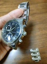 Orologio Uomo Hamilton Jazzmaster H185120 Quadrante Nero Quarzo Usato Funzion...