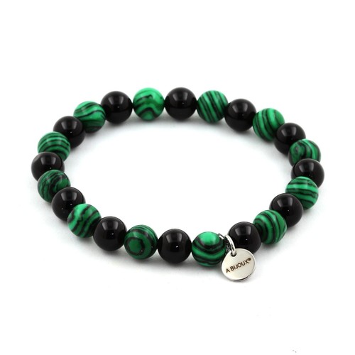 Bracciale perle malachite - perle, +