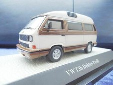 + VOLKSWAGEN VW T3 b Dehler modellino auto marrone-bianco 1:43 Premium Classixxs 13078