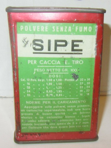Scatola latta vuota sipe - scatola,