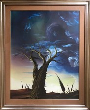 Marcello Antonelli temporale olio 70x90