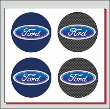 adesivi Tipo FORD per cerchi auto coprimozzi 4 PEZZI