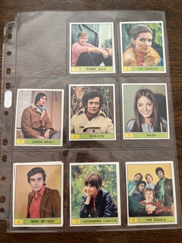 Panini cantanti 1969 - cantanti, a