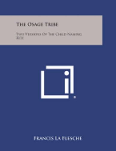 The osage tribe two - osage,