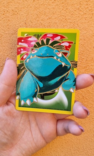 Carta pokèmon dipinta - carta,
