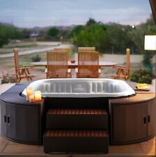 Minipiscina autogonfiante 185 cm 5-6 posti 132 getti uvc sanificazione Mspa |8