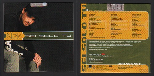 Singolo promo nek sei solo - cd,