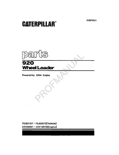 Manuale catalogo ricambi pala