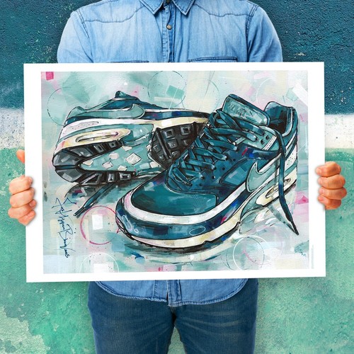 Poster nike air max - air, bw