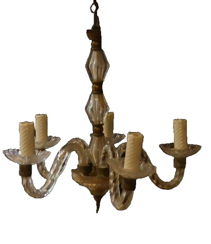 Antico lampadario cristallo - antico,
