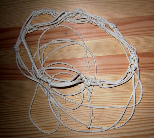Cinta sottile bianca ecopelle